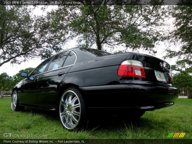 Jet Black / Sand Beige 2003 BMW 5 Series 530i Sedan