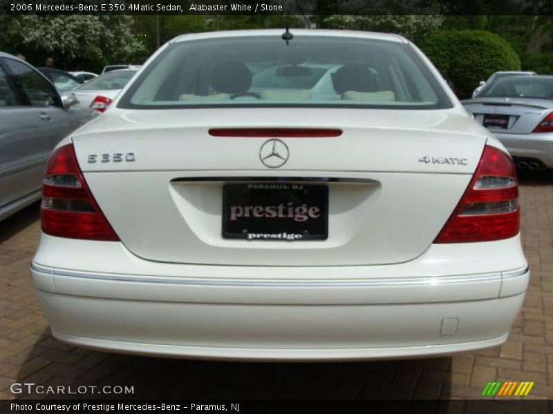 Alabaster White / Stone 2006 Mercedes-Benz E 350 4Matic Sedan