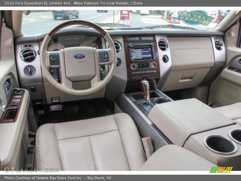 White Platinum Tri-Coat Metallic / Stone 2010 Ford Expedition EL Limited 4x4