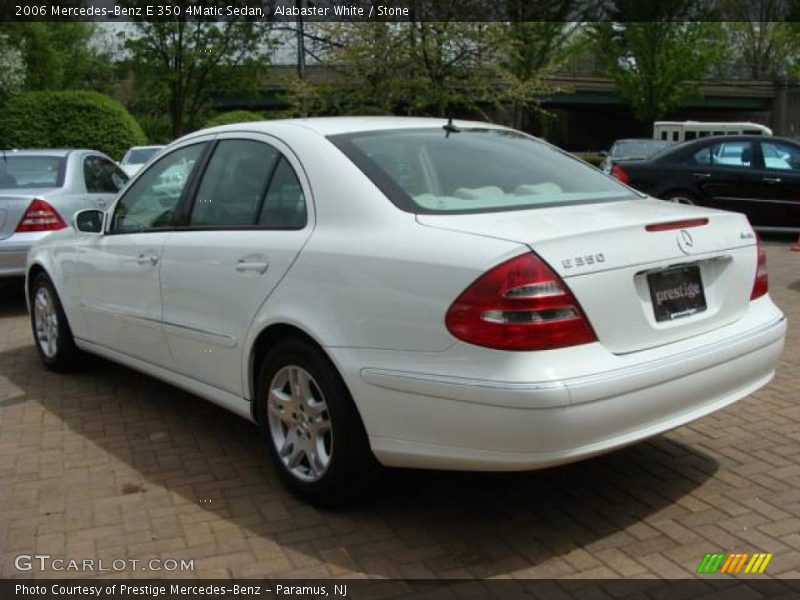Alabaster White / Stone 2006 Mercedes-Benz E 350 4Matic Sedan