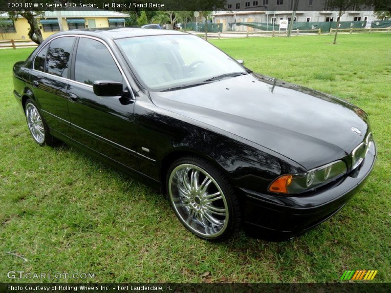 Jet Black / Sand Beige 2003 BMW 5 Series 530i Sedan