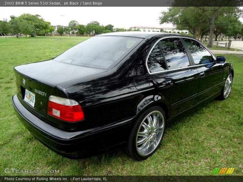 Jet Black / Sand Beige 2003 BMW 5 Series 530i Sedan