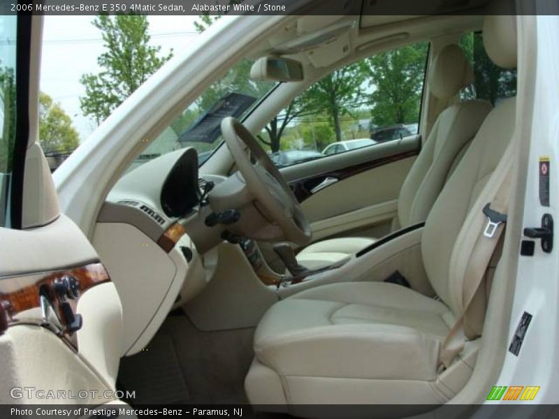Alabaster White / Stone 2006 Mercedes-Benz E 350 4Matic Sedan