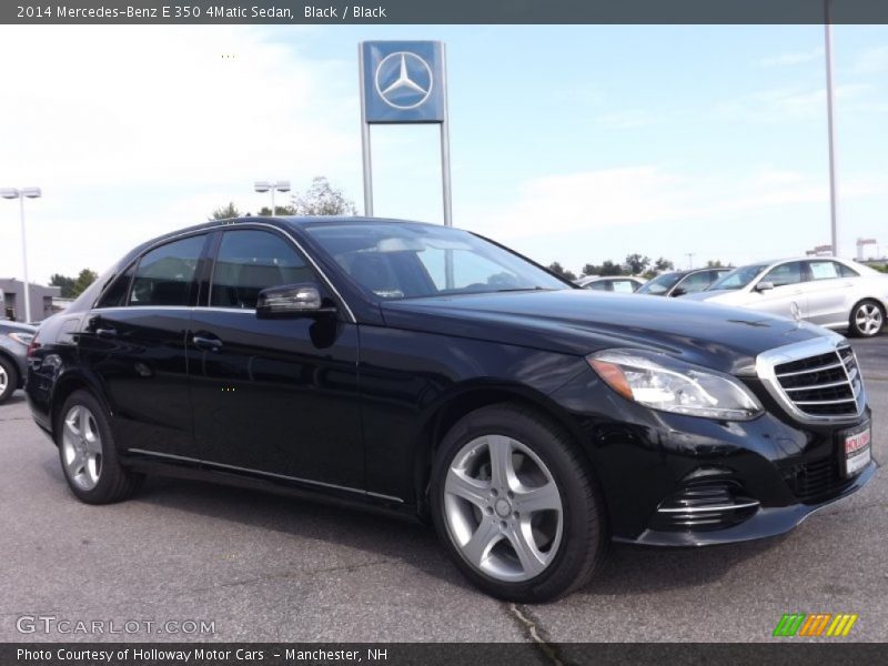 Black / Black 2014 Mercedes-Benz E 350 4Matic Sedan