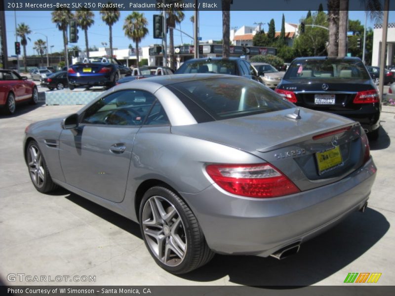Paladium Silver Metallic / Black 2013 Mercedes-Benz SLK 250 Roadster