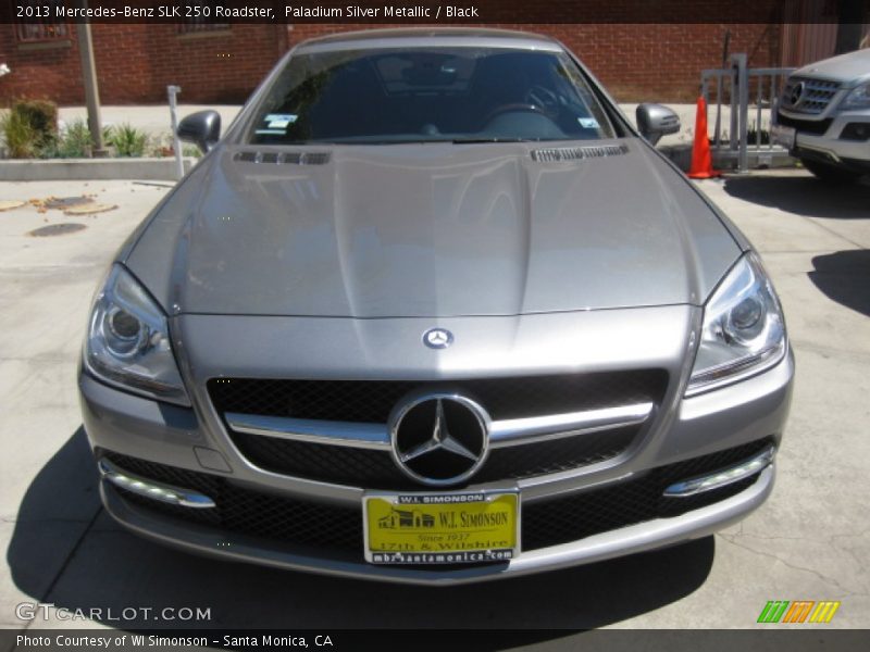 Paladium Silver Metallic / Black 2013 Mercedes-Benz SLK 250 Roadster
