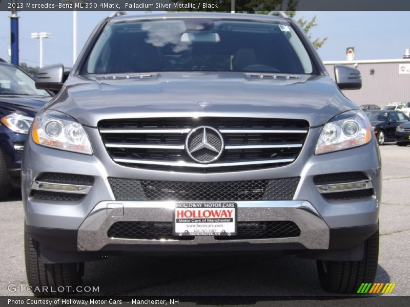 Palladium Silver Metallic / Black 2013 Mercedes-Benz ML 350 4Matic