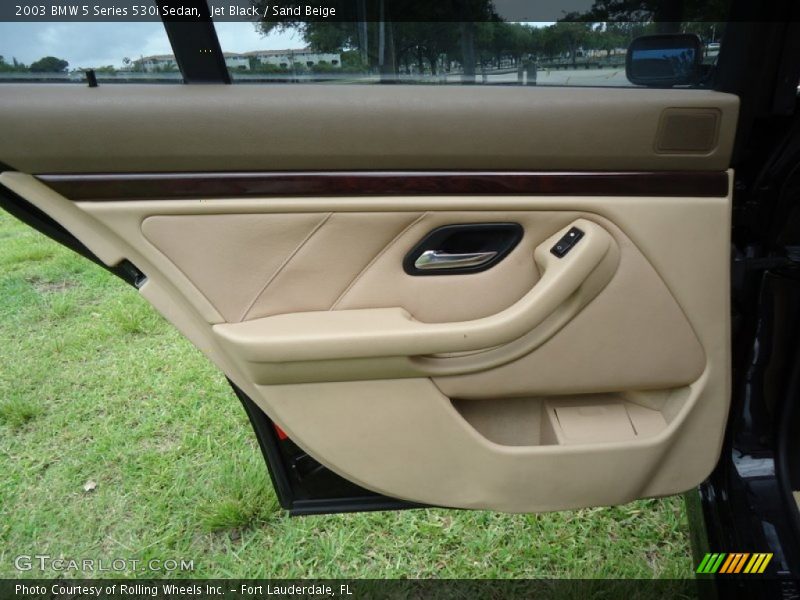 Jet Black / Sand Beige 2003 BMW 5 Series 530i Sedan