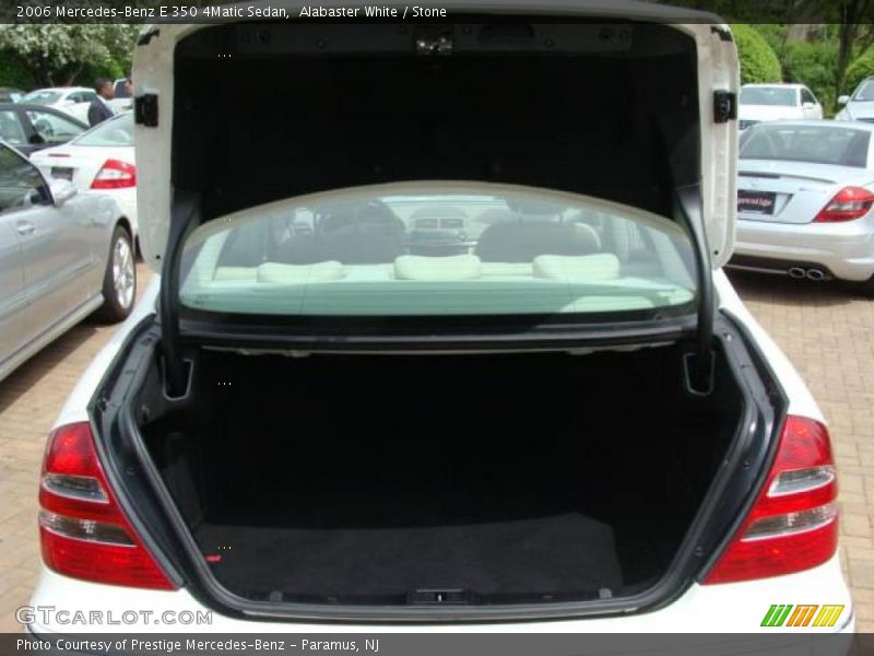 Alabaster White / Stone 2006 Mercedes-Benz E 350 4Matic Sedan
