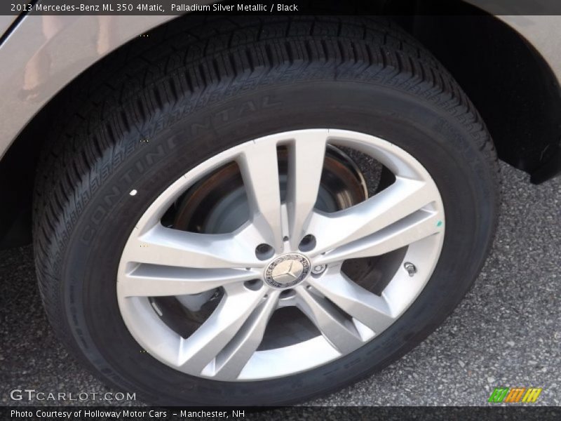 Palladium Silver Metallic / Black 2013 Mercedes-Benz ML 350 4Matic
