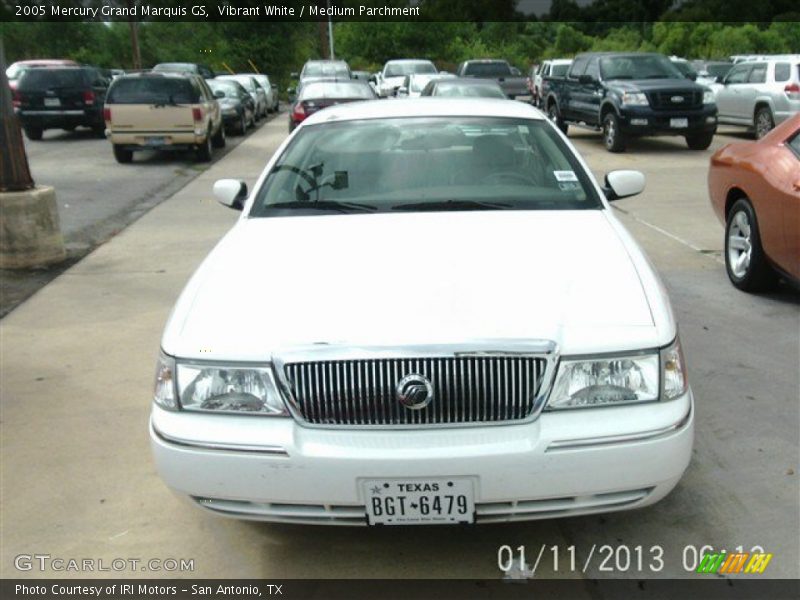 Vibrant White / Medium Parchment 2005 Mercury Grand Marquis GS