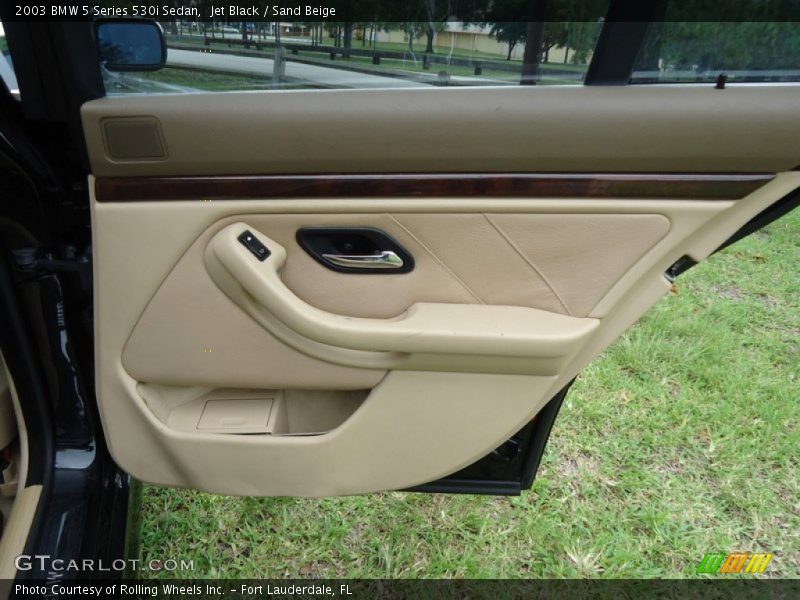 Jet Black / Sand Beige 2003 BMW 5 Series 530i Sedan