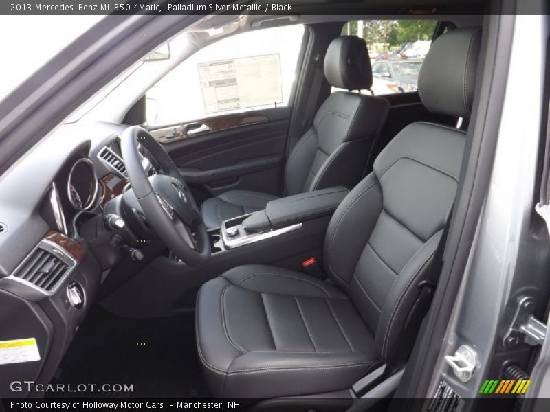 Palladium Silver Metallic / Black 2013 Mercedes-Benz ML 350 4Matic