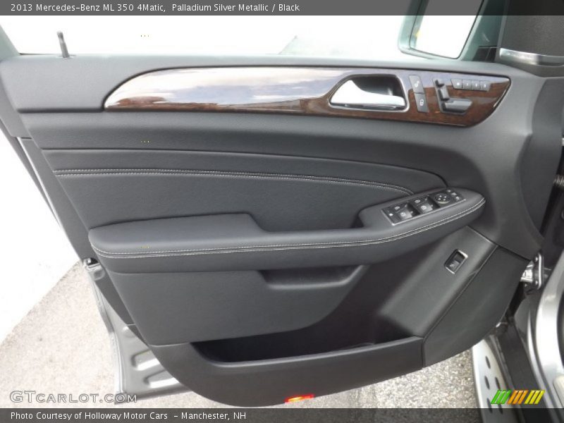 Palladium Silver Metallic / Black 2013 Mercedes-Benz ML 350 4Matic