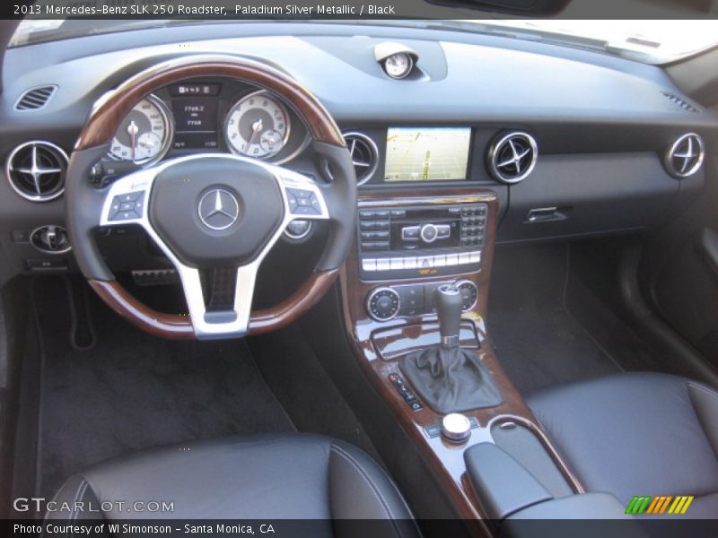 Paladium Silver Metallic / Black 2013 Mercedes-Benz SLK 250 Roadster