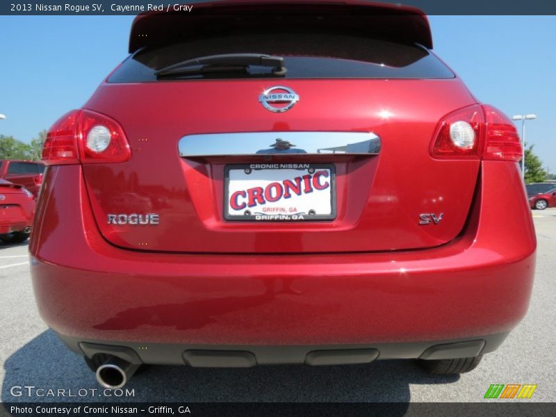 Cayenne Red / Gray 2013 Nissan Rogue SV