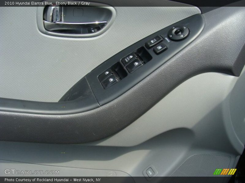 Ebony Black / Gray 2010 Hyundai Elantra Blue
