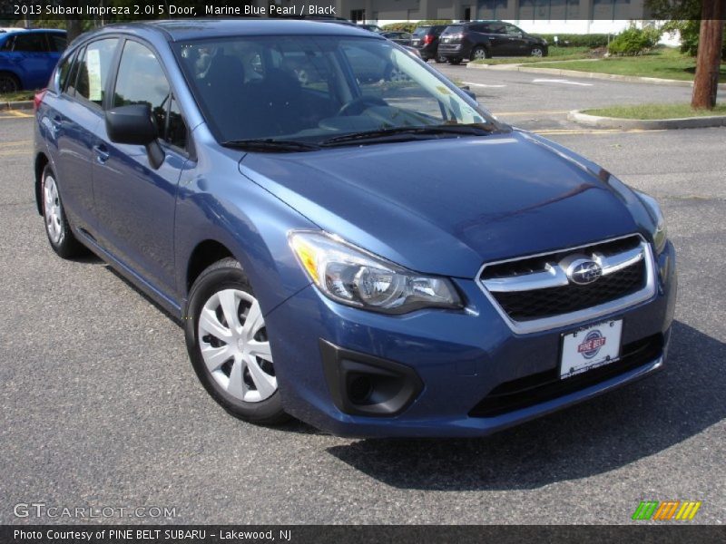 Marine Blue Pearl / Black 2013 Subaru Impreza 2.0i 5 Door