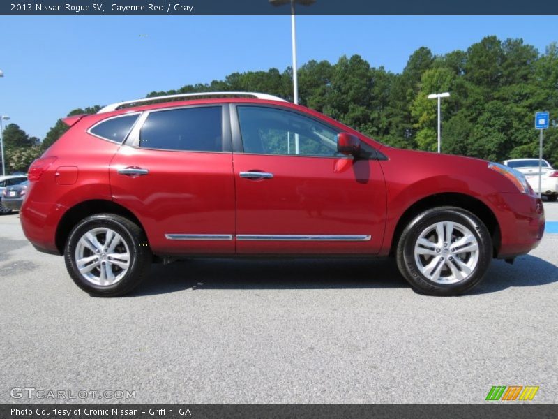 Cayenne Red / Gray 2013 Nissan Rogue SV