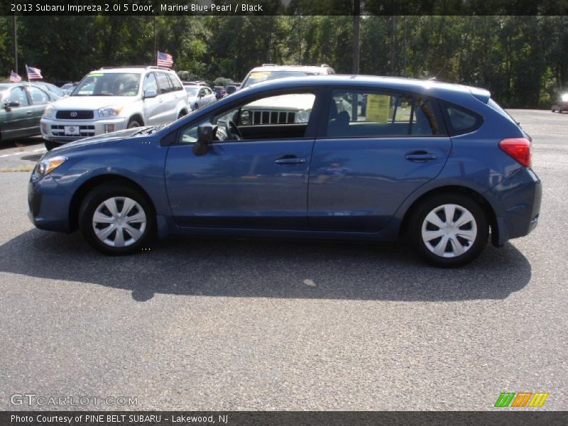 Marine Blue Pearl / Black 2013 Subaru Impreza 2.0i 5 Door