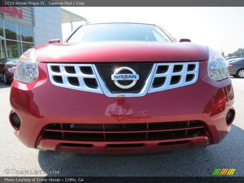 Cayenne Red / Gray 2013 Nissan Rogue SV