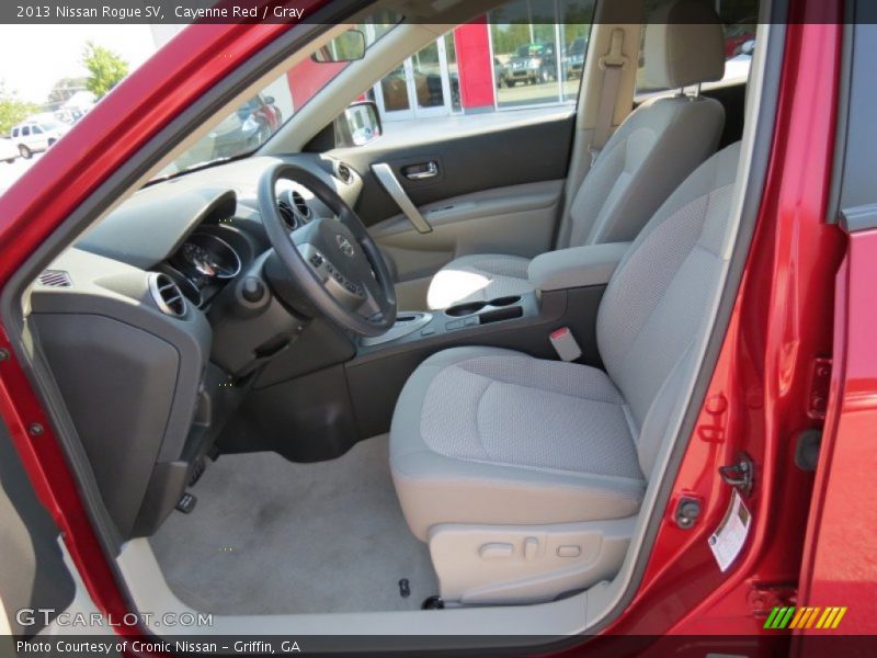 Cayenne Red / Gray 2013 Nissan Rogue SV