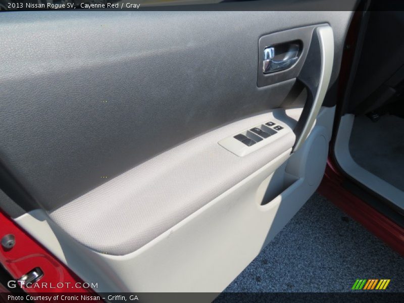 Cayenne Red / Gray 2013 Nissan Rogue SV