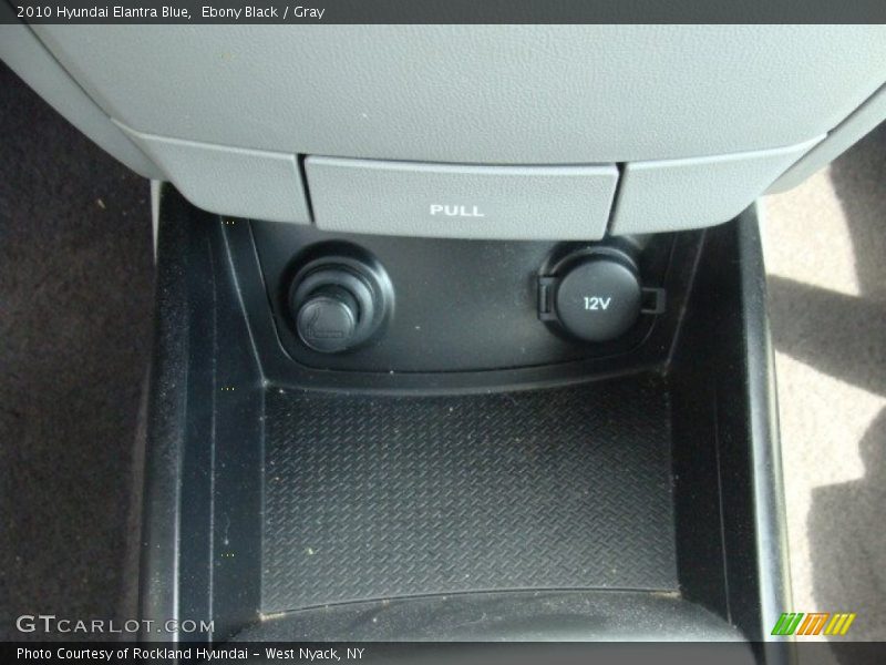 Ebony Black / Gray 2010 Hyundai Elantra Blue