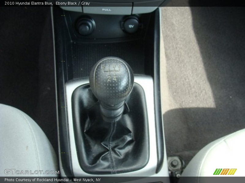 Ebony Black / Gray 2010 Hyundai Elantra Blue