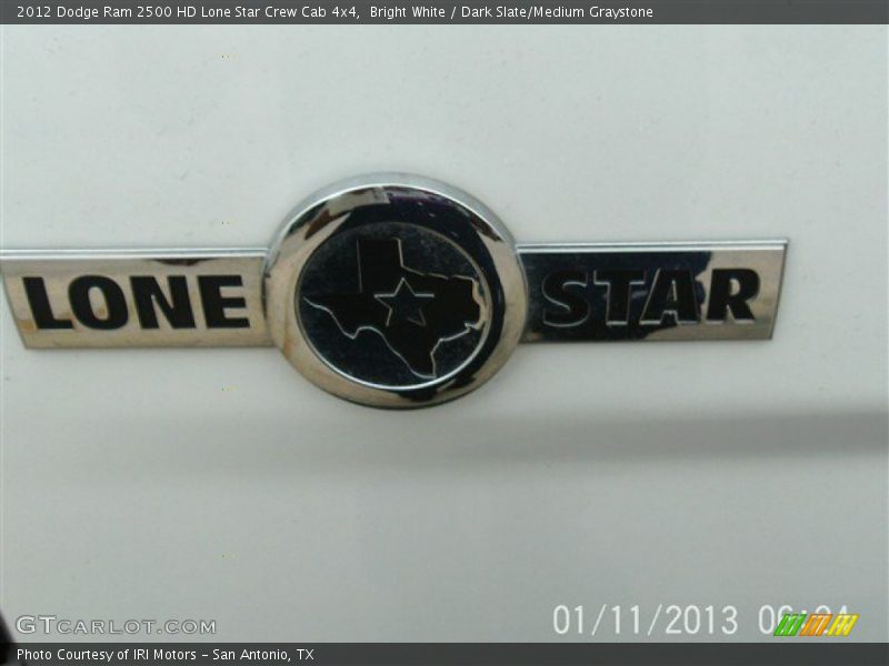 Bright White / Dark Slate/Medium Graystone 2012 Dodge Ram 2500 HD Lone Star Crew Cab 4x4
