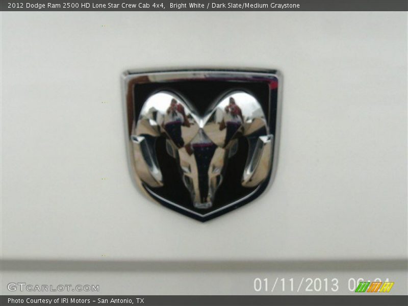 Bright White / Dark Slate/Medium Graystone 2012 Dodge Ram 2500 HD Lone Star Crew Cab 4x4