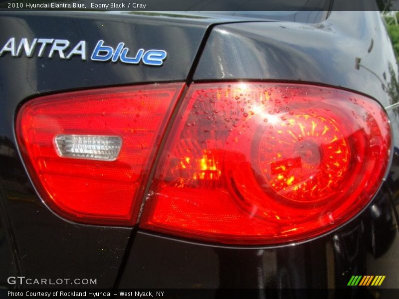 Ebony Black / Gray 2010 Hyundai Elantra Blue
