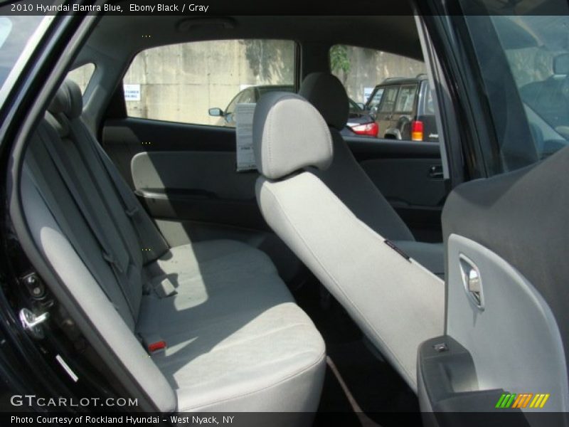 Ebony Black / Gray 2010 Hyundai Elantra Blue
