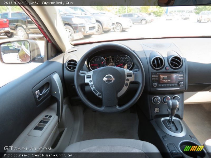 Cayenne Red / Gray 2013 Nissan Rogue SV
