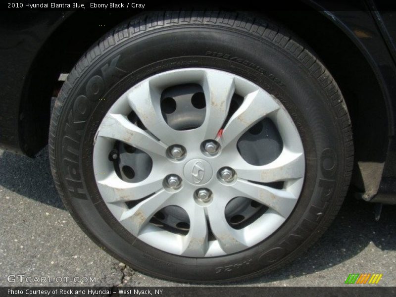 Ebony Black / Gray 2010 Hyundai Elantra Blue