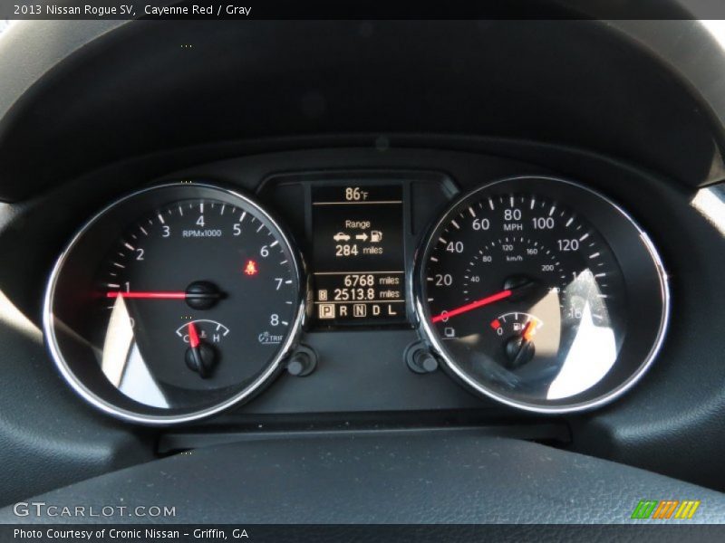 Cayenne Red / Gray 2013 Nissan Rogue SV