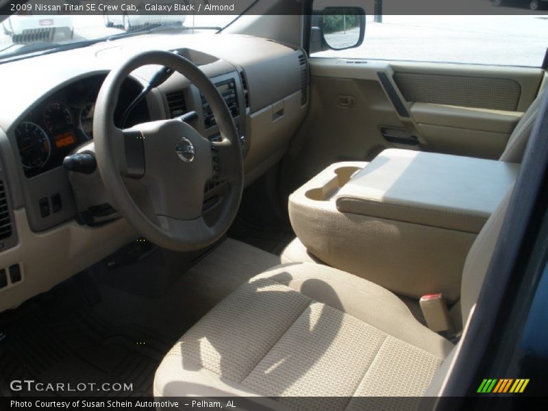 Galaxy Black / Almond 2009 Nissan Titan SE Crew Cab
