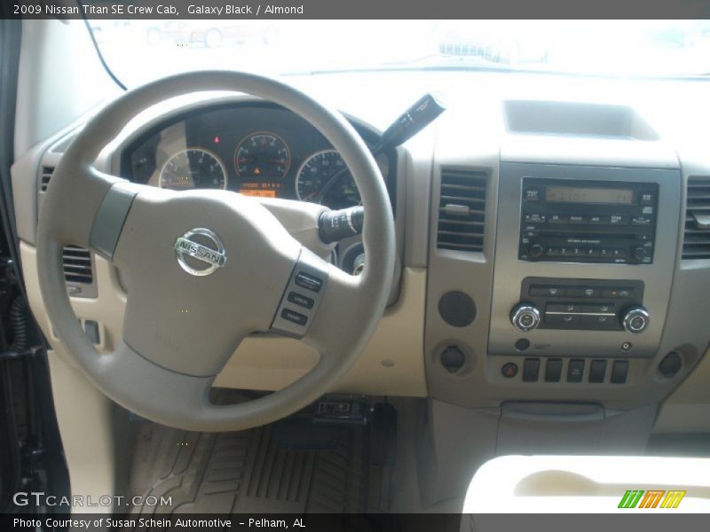 Galaxy Black / Almond 2009 Nissan Titan SE Crew Cab