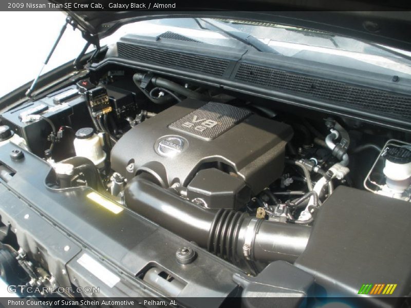 Galaxy Black / Almond 2009 Nissan Titan SE Crew Cab