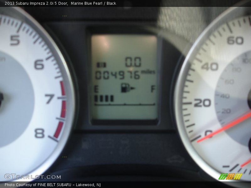 Marine Blue Pearl / Black 2013 Subaru Impreza 2.0i 5 Door