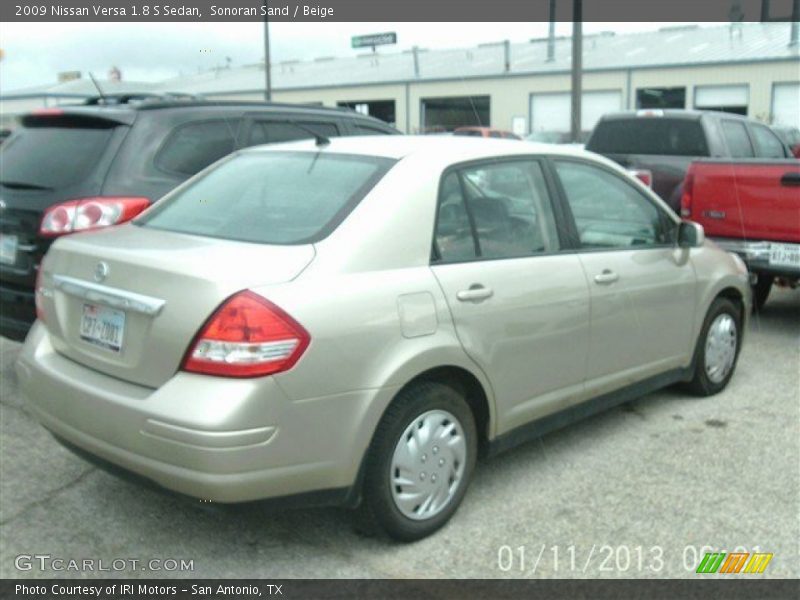 Sonoran Sand / Beige 2009 Nissan Versa 1.8 S Sedan