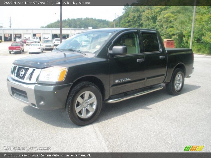 Galaxy Black / Almond 2009 Nissan Titan SE Crew Cab