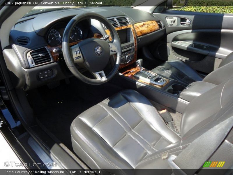 Ebony Black / Charcoal 2007 Jaguar XK XK8 Convertible