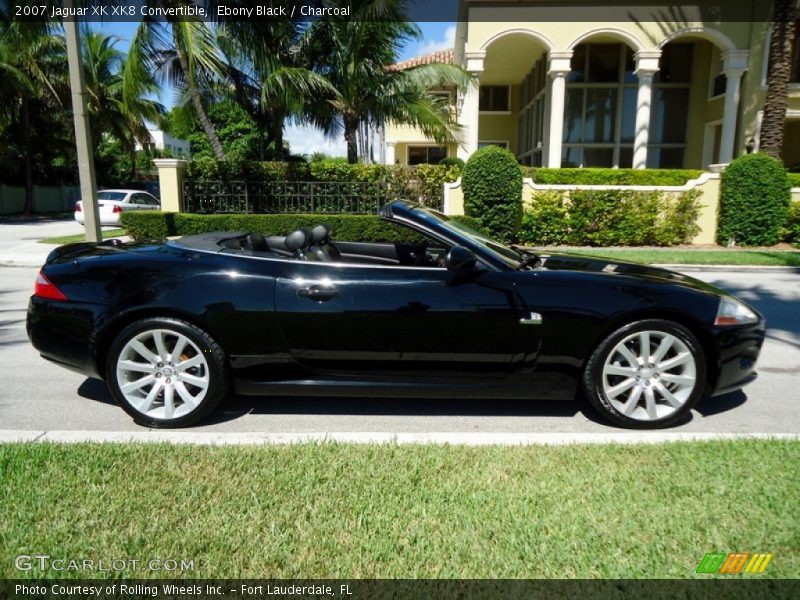 Ebony Black / Charcoal 2007 Jaguar XK XK8 Convertible
