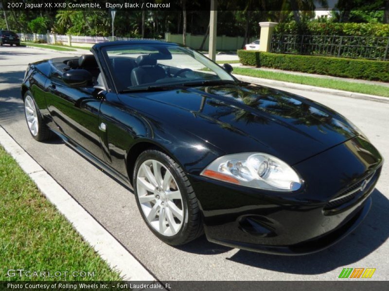 Ebony Black / Charcoal 2007 Jaguar XK XK8 Convertible