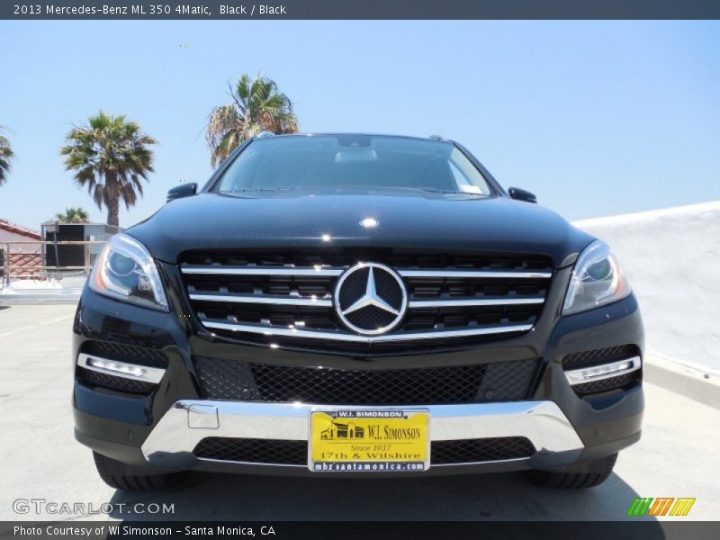 Black / Black 2013 Mercedes-Benz ML 350 4Matic
