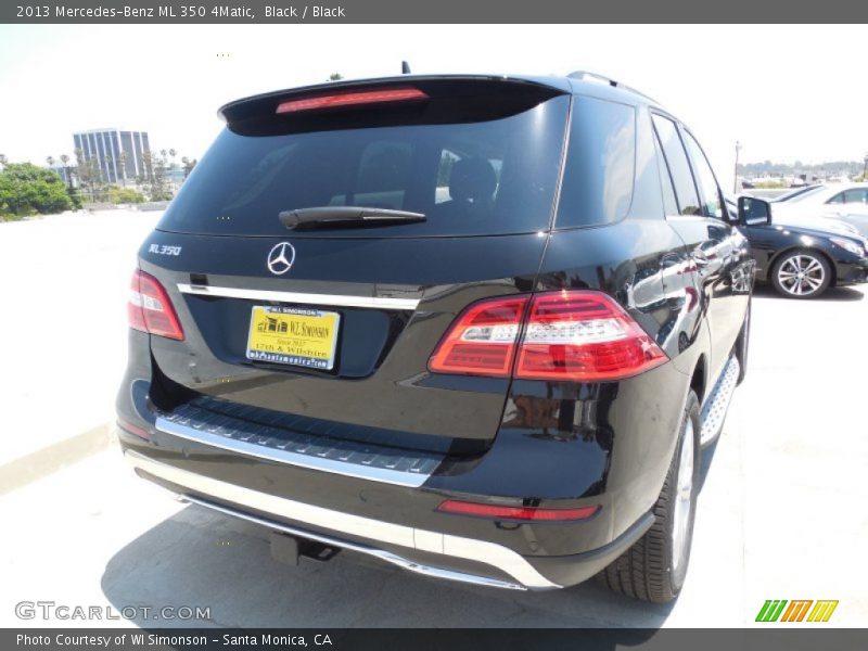 Black / Black 2013 Mercedes-Benz ML 350 4Matic