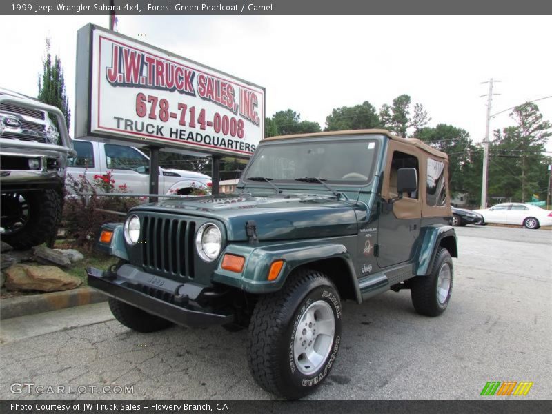 Forest Green Pearlcoat / Camel 1999 Jeep Wrangler Sahara 4x4