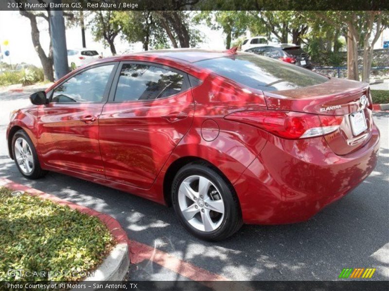 Red Allure / Beige 2012 Hyundai Elantra GLS