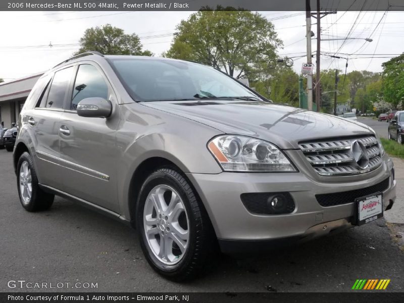 Pewter Metallic / Black 2006 Mercedes-Benz ML 500 4Matic